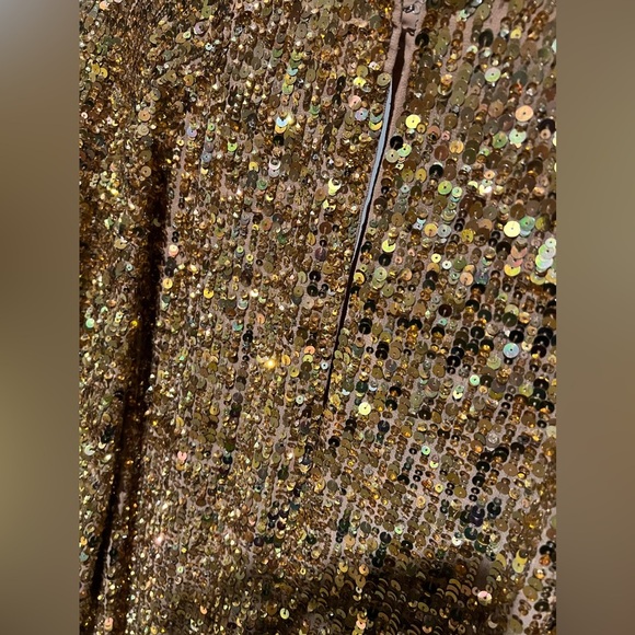 ASOS EDITION Sequin Midi Dress with Blouson Sleeve - Picture 8 of 11